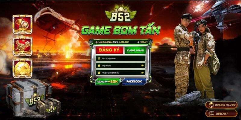 Các trò chơi tại cổng game bài B52