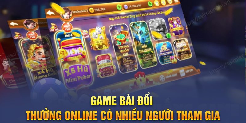 Game bài đổi thưởng online thu hút nhiều cược thủ